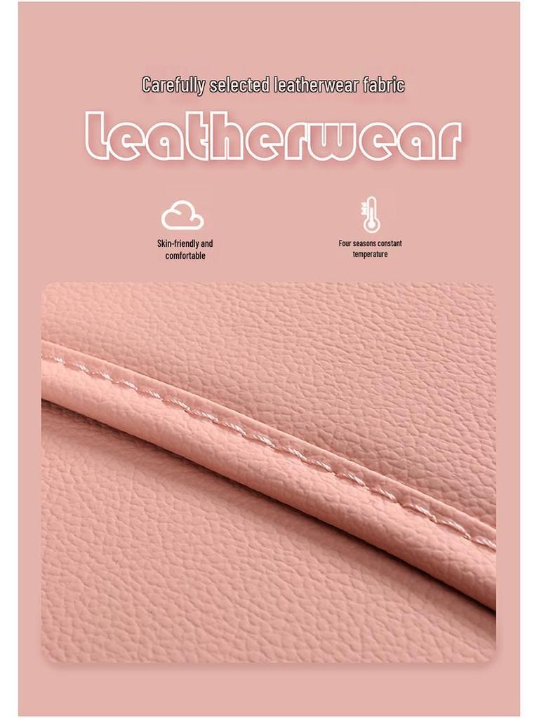 Universal Cartoon Car Seat Cover – Cute, Full-Surround Cushion for Small Cars, Fits 5-Seat Models, All-Season Use.