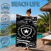 Botafogo Pride Emblem Printed Microfiber Beach Towel, Soft And Absorbent, Quick-Dry, Ideal for Summer Travel, Beach Essential, Swimming Pool