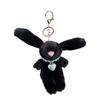 Lovely Plush Rabbit Charm Keychains Sweet Pendant Car Keyring Backpack Decoration Fashion Jewelry for Women Girls