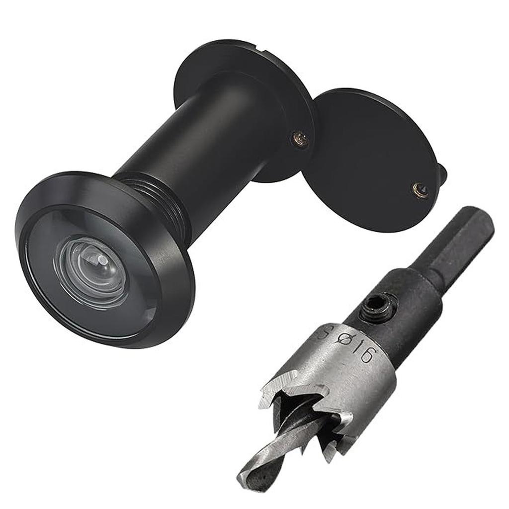 Door Viewer Private Screen Super Angled Lens Matte Sturdy Steel for 35 60 Mm Thick Entrance Door Daily Use