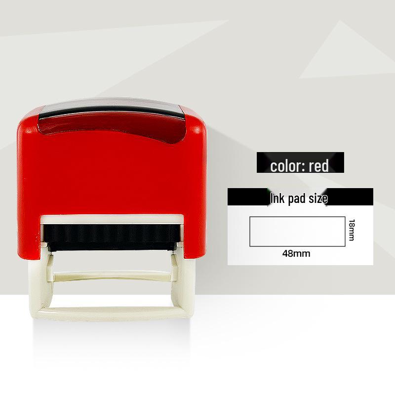 Universal Flip-Top Self-Inking Stamp with Auto Rebound Pattern
