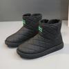 2025 Woman Snow Boots Slip-on Plush Warm Simple Women Cottom Shoes Outdoor Non Slip Waterproof Works Shoes Ankle Boots Versatile