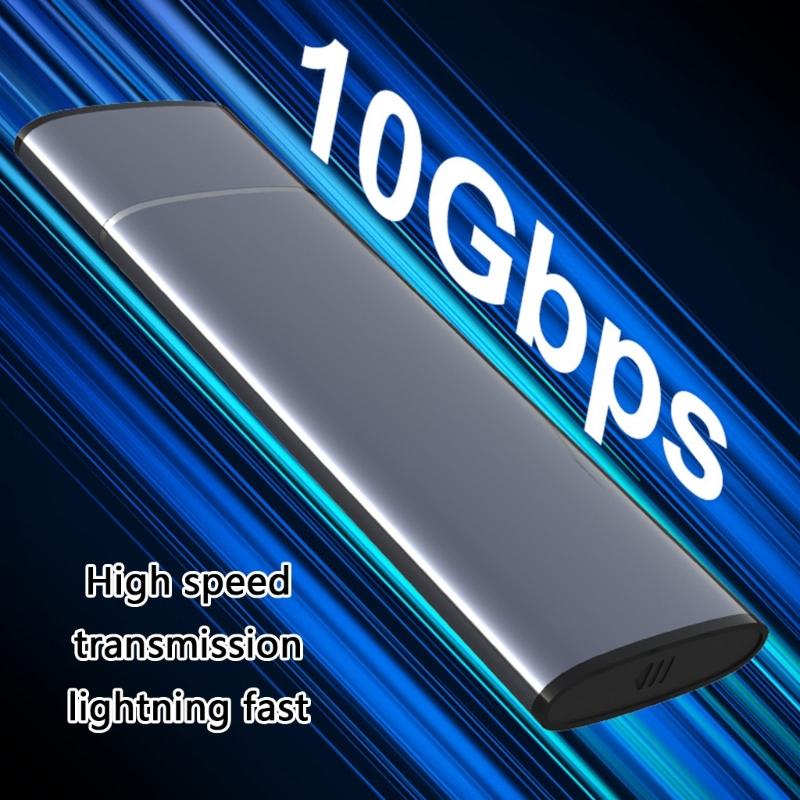 ToolFrees External M.2 NVMe SSDs Enclosure Aluminum Metal Housings USB3.1 Gen 2 for M.2 2280 2260 2242 2230 Drive