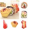 Cute Cartoon Style Sushi Egg Tart Plush Pillow Perfect Christmas Gift