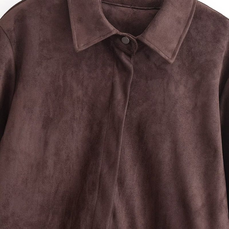 Kaslead New Women Clothes Western Style Double-sided Plush Shirts Outerwear Casual Pants 1966047 1906049