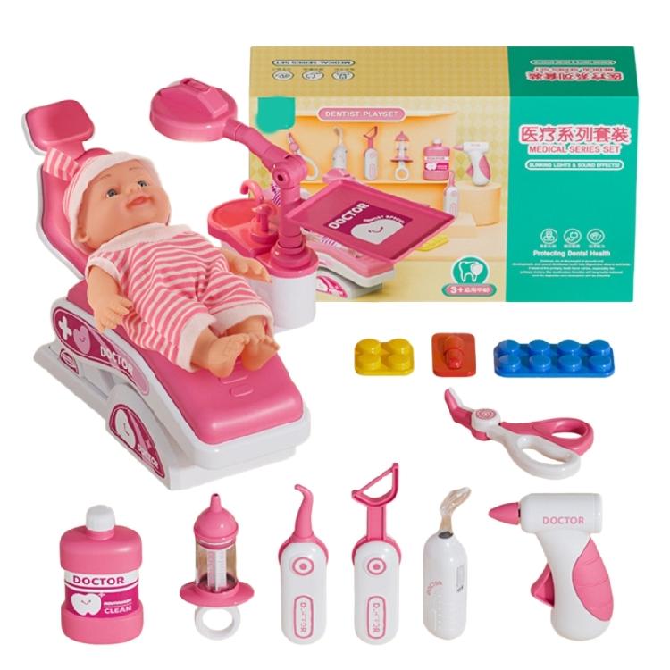 Children Pretend Play Doctor Dentist Kits with Realistic Doctor Tools and Accessories for Preschool Kids Fun Learning