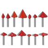 1 adet 6mm V Bit CNC Katı Karbür End Mill Tungsten Çelik Ağaç İşleme freze kesicisi 3D Ahşap MDF Yönlendirici Bit 60 90 120 150 Derece