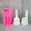 Tower Shaped Resin Silicone Molds for Epoxy Resin, Candle Holder, Tealight Holder Home Decoration, Plaster Silicone Mold