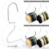 4 Piece Baseball Cap Hangers Stainless Steel Hat Storage Hook Hat Organiser for Baseball Caps Ball Cap Holder Rack Closet Accessories Holder for Hats