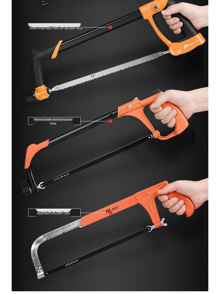 Hacksaw Frame: Multifunctional Hand Saw for Metal & Wood Cutting