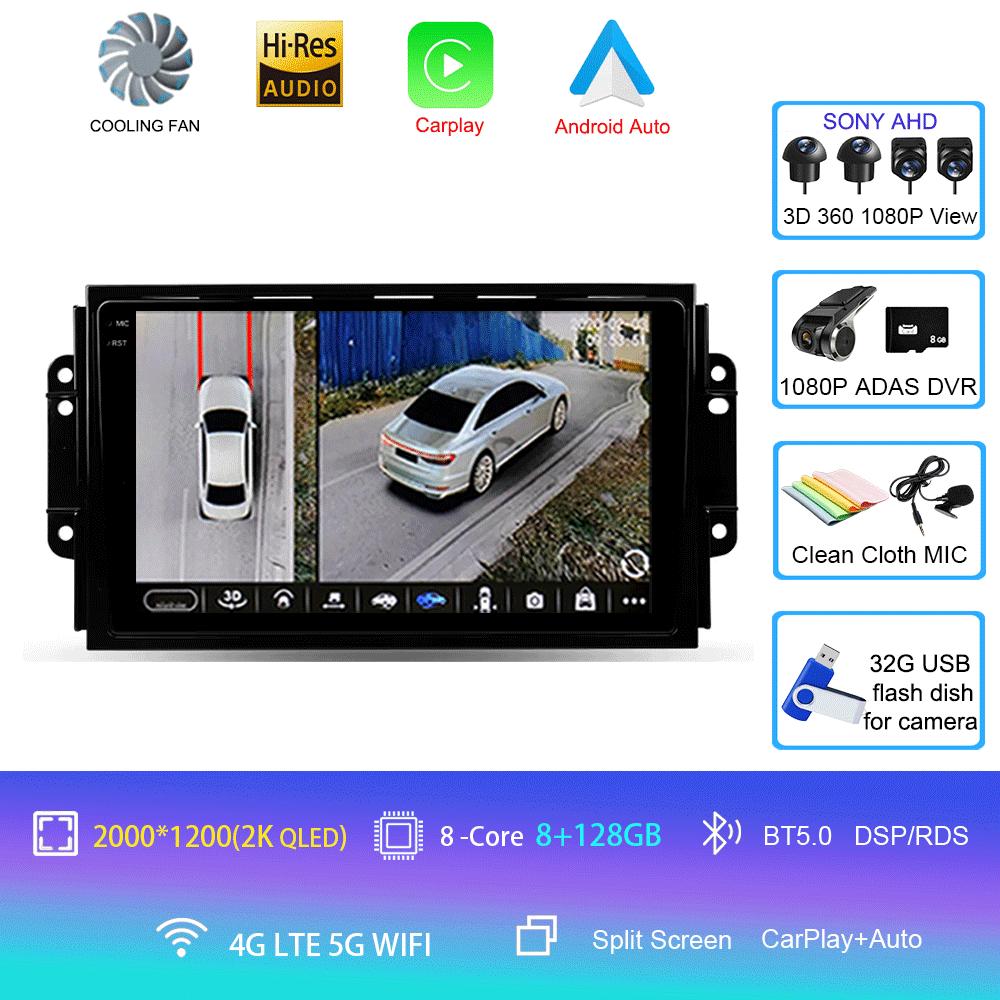 Car Radio 4G DSP Android 14 For Chery Tiggo 3 3X Tiggo 2 Multimedia Video Player Carplay GPS Navigation Stereo Autoradio DVD