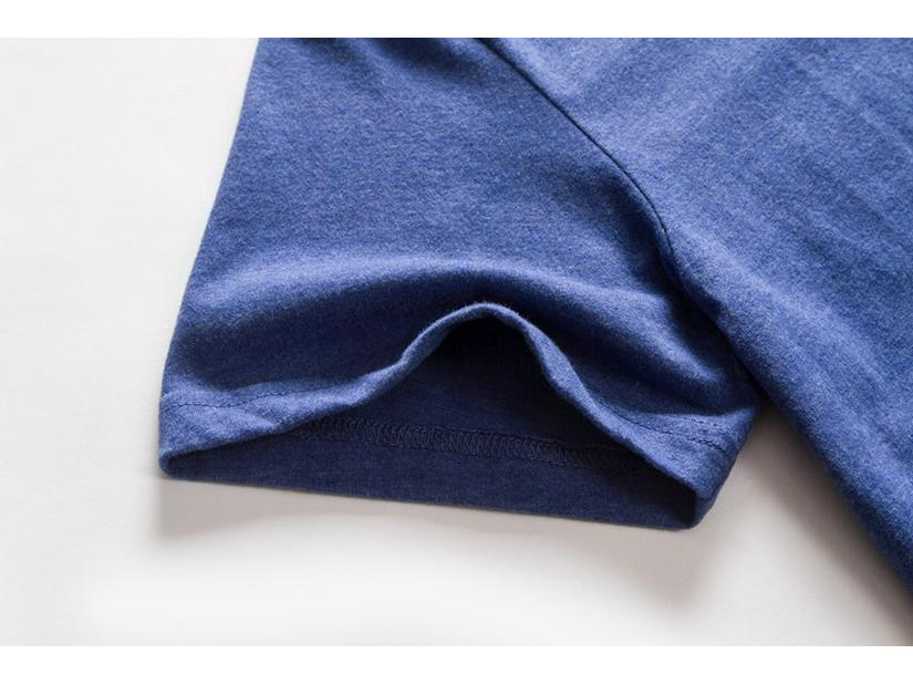 Solid Color Men's Short Sleeve Round Neck T-Shirt, Washed and Brushed, Available in Plus Sizes.