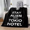 Rock band Tokio Hotel Printed blankets Picnic blanket Flange Warm blanket Home travel blankets bed linings birthday gift