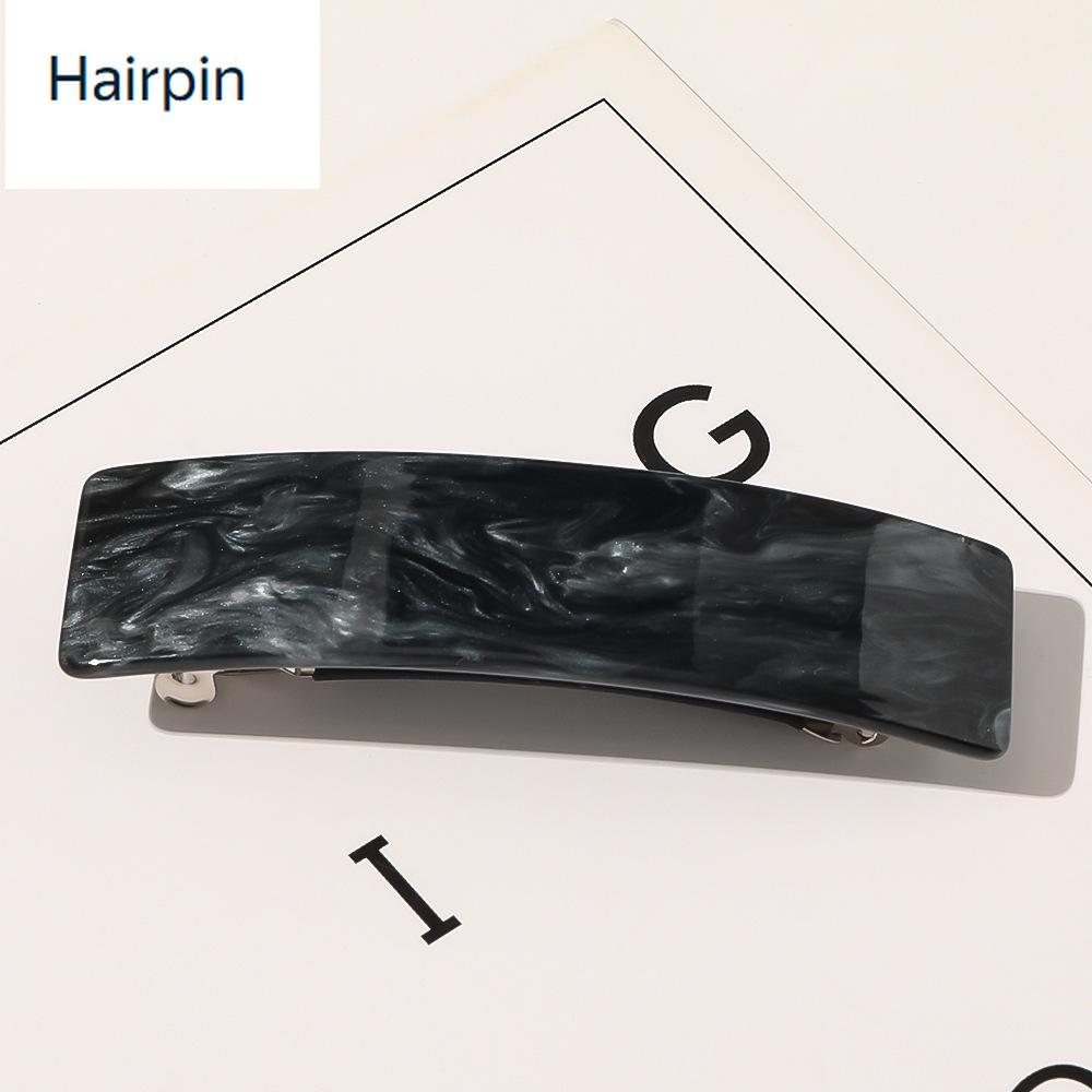 Acetate Square Hair Claw Spring Loaded Hair Clip for Women Messy Bun Forest Vintage Hair Accessory