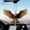 Durable Acrylic Car Interior Pendant Eagle Hanging Ornament, 2D Flat Tough Temperament Decor Rearview Mirror Decor, Lightweight Auto Decoration for