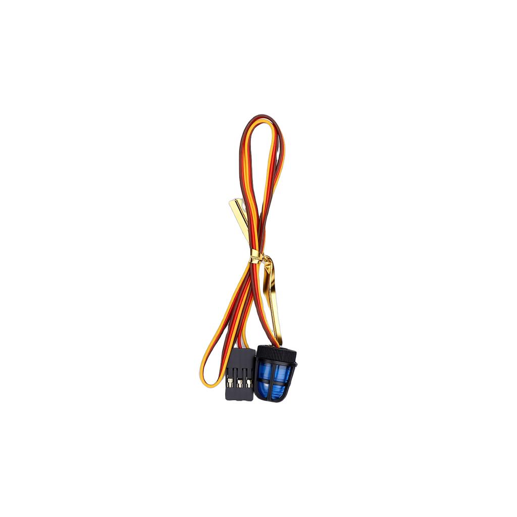 RC Flashing LED Lights with CH3 Control Mode Rotating Beacon Light for Construction Ambulance Vehicle Blue