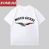 Short Sleeve T-Shirt Men's Trend Brand Personalized Fashion MOTO GUZZI Motorcycle Printed T-Shirt Men's Trend Ins Loose