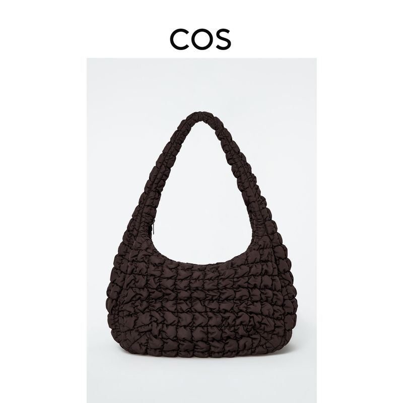 

Cos Women Lightweight Quilting One Shoulder Cloud Bag Dark Brown New 0916460031 Dark brown
