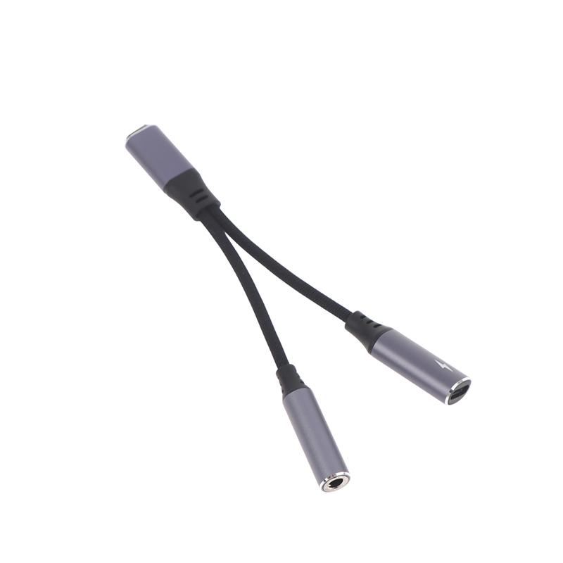 2 In 1 Usb C To 3.5Mm Headphone And Charger Adapter Pd 60W Quick Charging Cable Aux Jack Adapter For Mobile Phone Pad