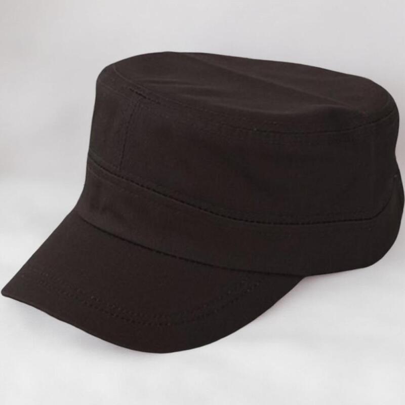 Unisex-Baumwollkappe, einfarbig, im Militärstil gehalten