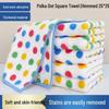 Polka Dot Kitchen Dish Cloth - Non-Oily, Highly Absorbent, Lint-Free Cleaning Towel with Scouring Pad