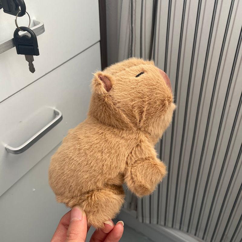 Capybara Plush Keychain Figure Water Otter Stuffed Animal Pp Cotton Child Gift