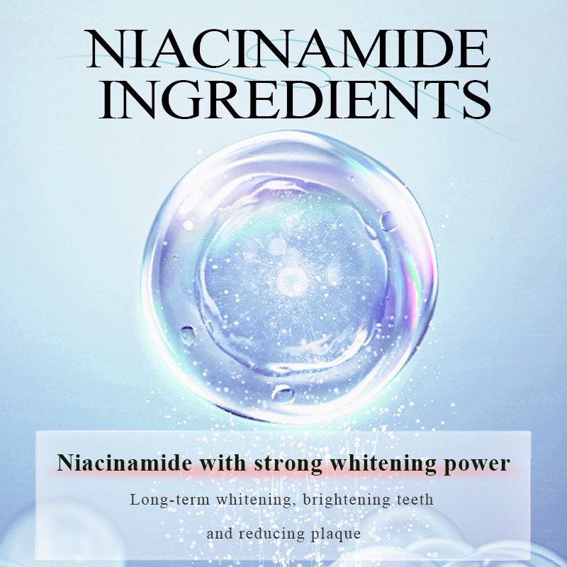 Dentifricio Sbiancante alla Niacinamide - Pulisce, Rimuove Macchie, Tartaro e Rinfresca l'Alito