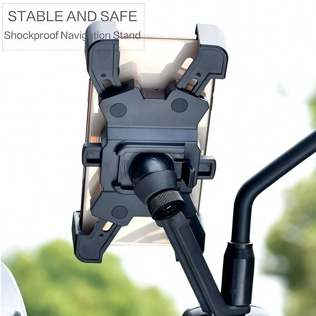 1PC Auto Lock Bike Phone Holder Bicycle Mobile Cellphone Holder Easy Open Stonego Motorcycle Support Mount