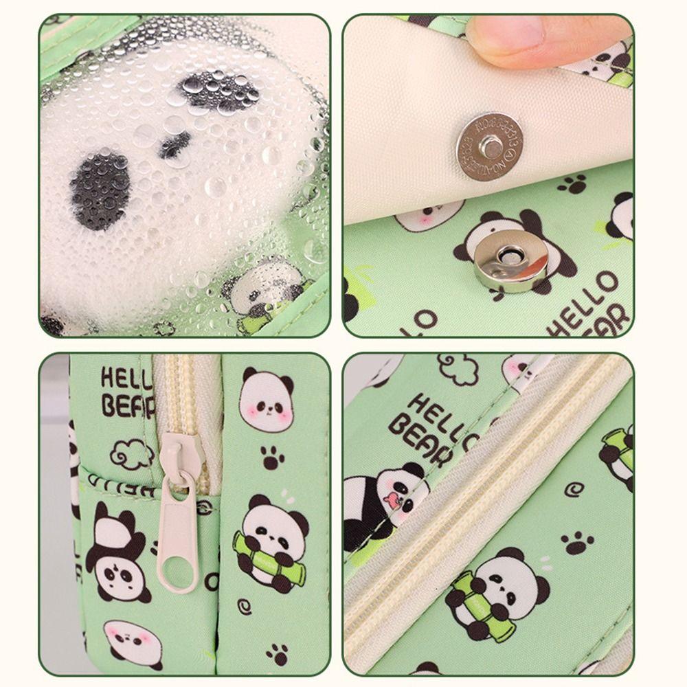 Creative Capibara Pencil Bag Panda Capybara Stationery Bag Zipper Pencil Pouch  School Office