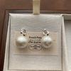 Geometric Flower Pearl Stud Earrings Retro Loose French Elegant Fashion Niche Minimalist Premium Earrings
