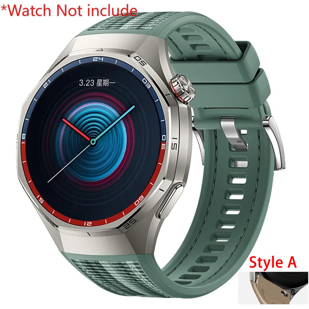 Silicone+Woven Strap For Huawei Watch GT6 Pro 46mm Sport Strap for Huawei Watch GT6 Pro 46mm Bracelet Correa Accessories