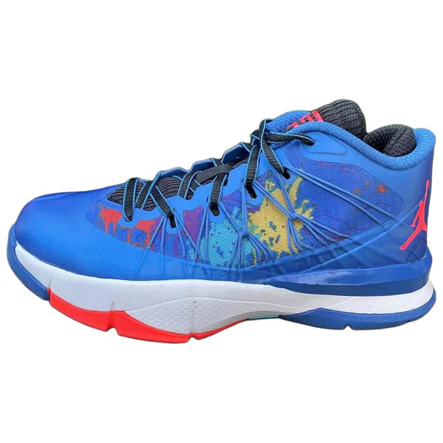 Кроссовки Air Jordan CP3.VII AE GS для детей Синий Sport-Blue Infrared-23-Черный Laser-Purple 654974-423 35.5