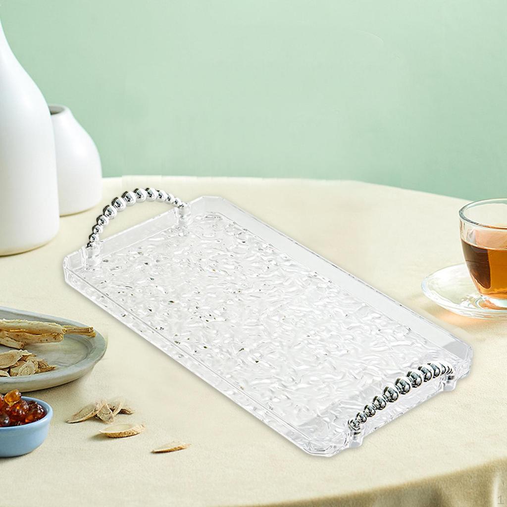 Elegant Rectangular Tray for Jewelry And Snacks Organization On