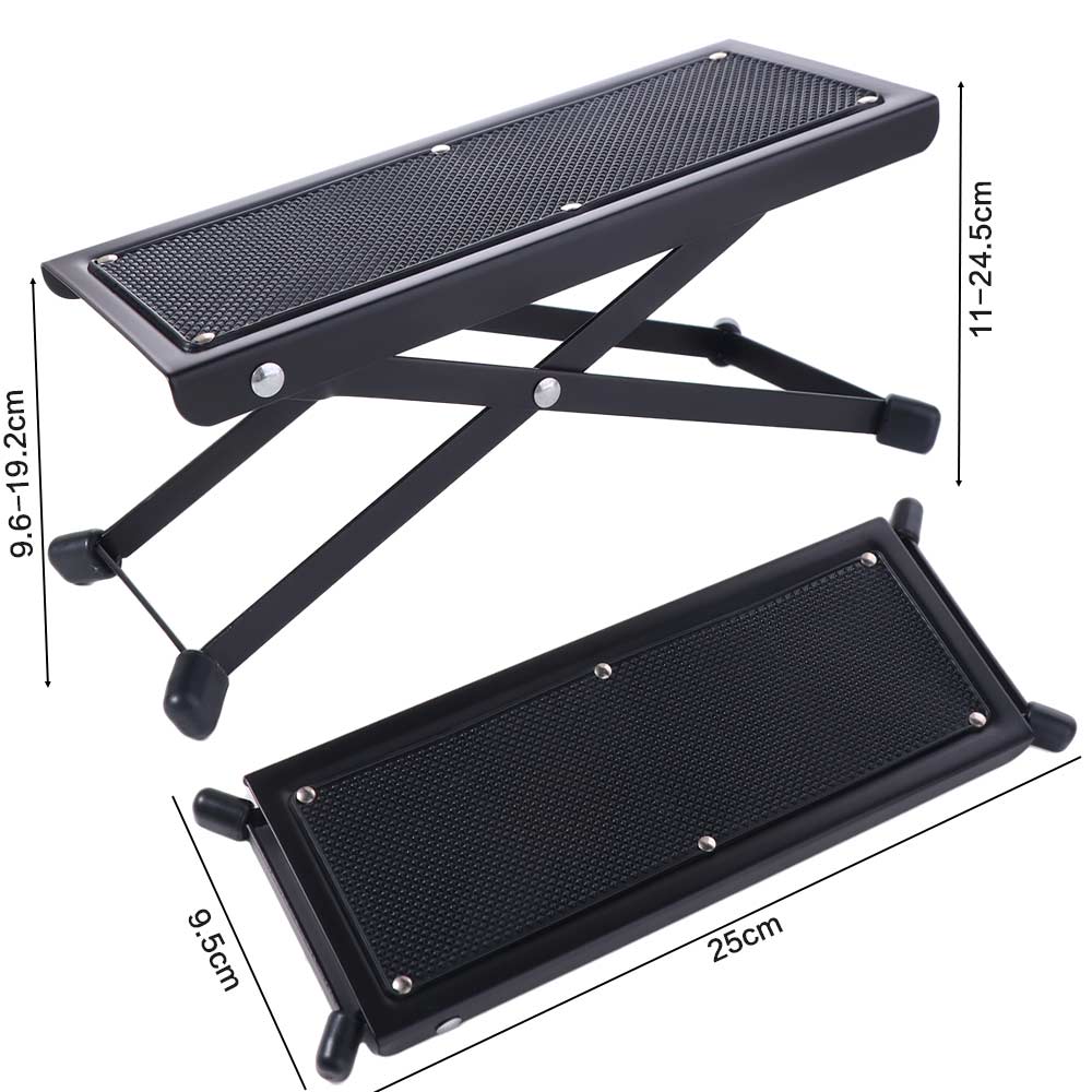 Folding Guitar Pedal Stool 4-Height Classical Guitar Footstool  Guitar Accessories