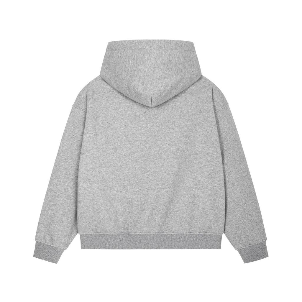 Modny męski ciężki hoodie - Jesień/Zima Casual Luźny krój z pluszowym wnętrzem