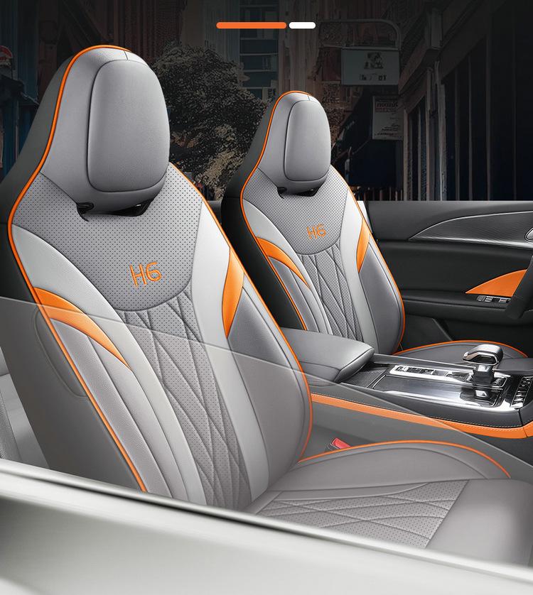 Universal Leather Car Seat Cushion for Hongqi H6 - New Model for All Seasons
