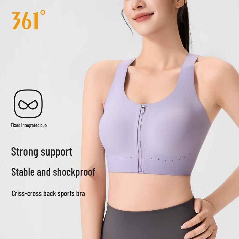 361° Seamless High-Impact Front-Zip Sports Bra