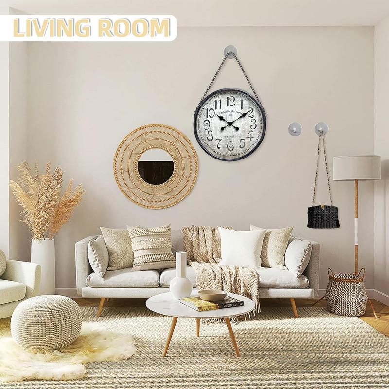 1/2/4/6pcs Stainless Steel Hook, Self Adhesive Towel Coat Hooks, Coat Rack Wall Mounted For Key, Towel, Bags, Cup, Hat