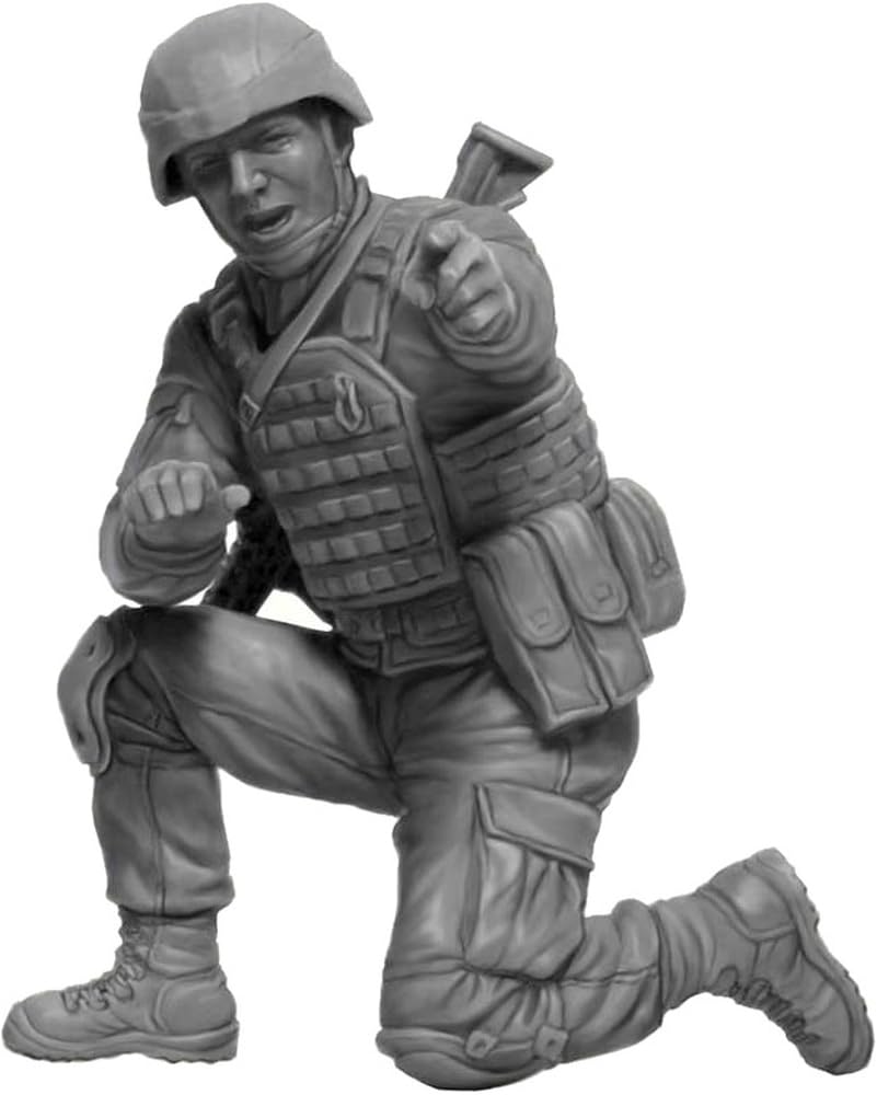 Master Box 1/35 Scale Russia-Ukraine Series 6: Ukrainian Soldiers Holding FGM-148 Javelins (Set of 2) Plastic Model Kit MB35229