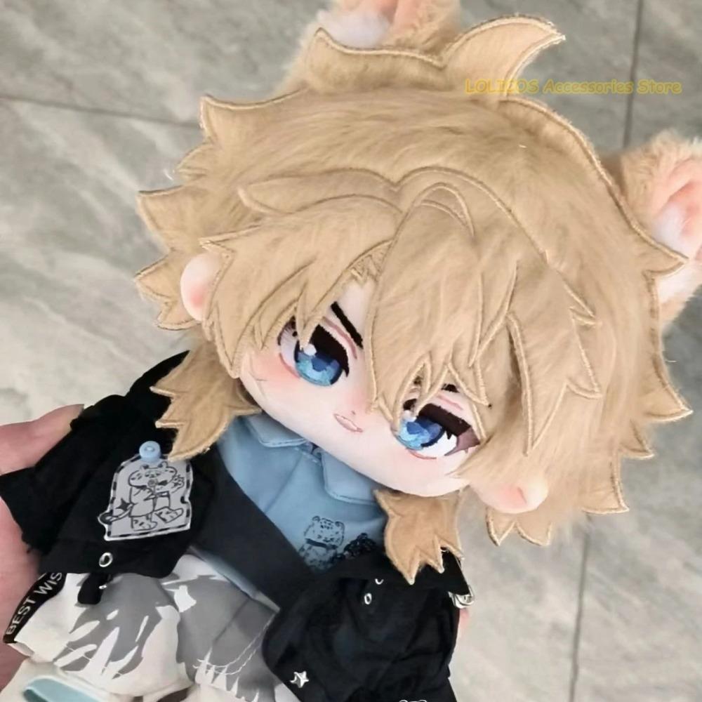 Spiel Genshin Impact Anime Varka 20cm Anime Cartoon Figur Modell Maumet Marionette Verkleiden Kissen Figuren Plüsch Lustiges Geburtstagsgeschenk