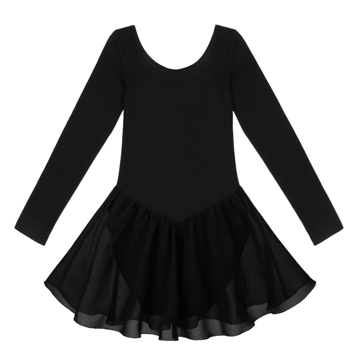 IEFiEL Meisjes Ballet Jurk Kinderen Danskleding Kinderen Ballet Kostuums Meisjes Dans Turnpakje Danskleding 7-8 Years zwart