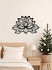 Bohemian Black Mandala Metal Wall Art Yoga Meditation Spiritual Decor