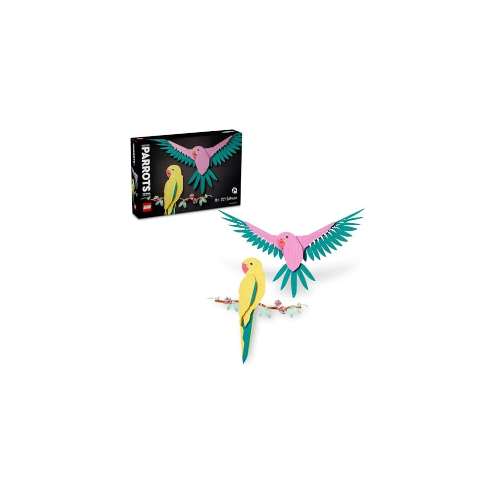 LEGO Art Animal Collection Parrot 31211 Building Block Toy for Home Decor and Gift for Men and Women
