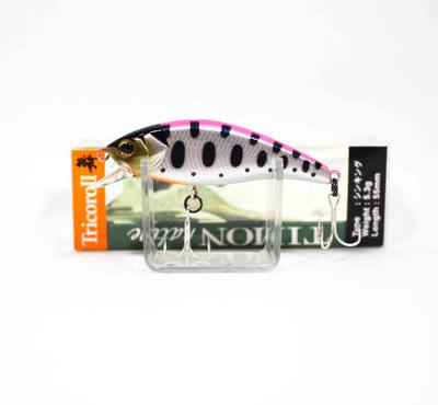 Jackall Timon Tricoroll Mai 55S Leurre Coulant Argent Rose Yamame (7873)