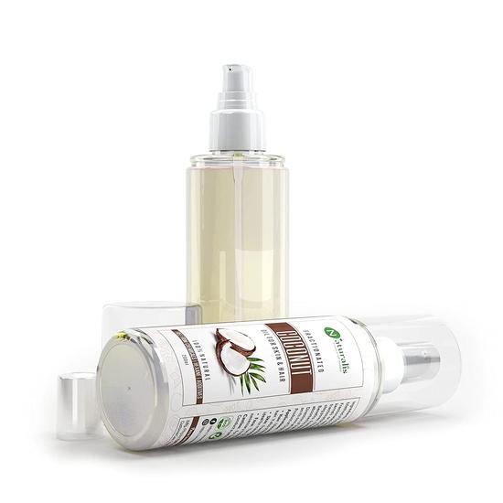 Naturalis Fractionated Coconut Skin & HairOil | 200ml & Odorless Coconut MCT Oil | Coconut Oil for Hair & Skin Moisturization