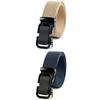 Men'S Belt Automatic Metal Buckle Imitation Nylon Webbing Outdoor Work Belt Toothless Automatic Buckle Casual Sports Canvas Belt