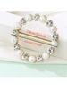 1pc- Alloy Pearl and Rhinestone Pin Backs Set for Women Decorative Shirt Corners Waist Tightening Clips Clothing  Buckles