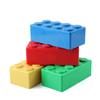 Saving Space Organizer Office Storage Box Building Block Shapes Plastic Desktop Container