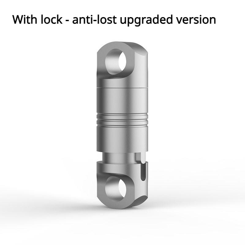 Titaniumlegering Auto Anti-Verloren Sleutelhanger Universele Verbinding Sleutelhanger Ring Ketting Draagbare Drukknoop Man Taille Gemonteerd EDC Accessoires