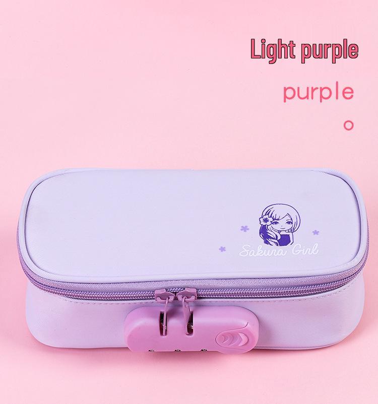 Extra-Large Password Lock Pencil Case with Four-Layer Design